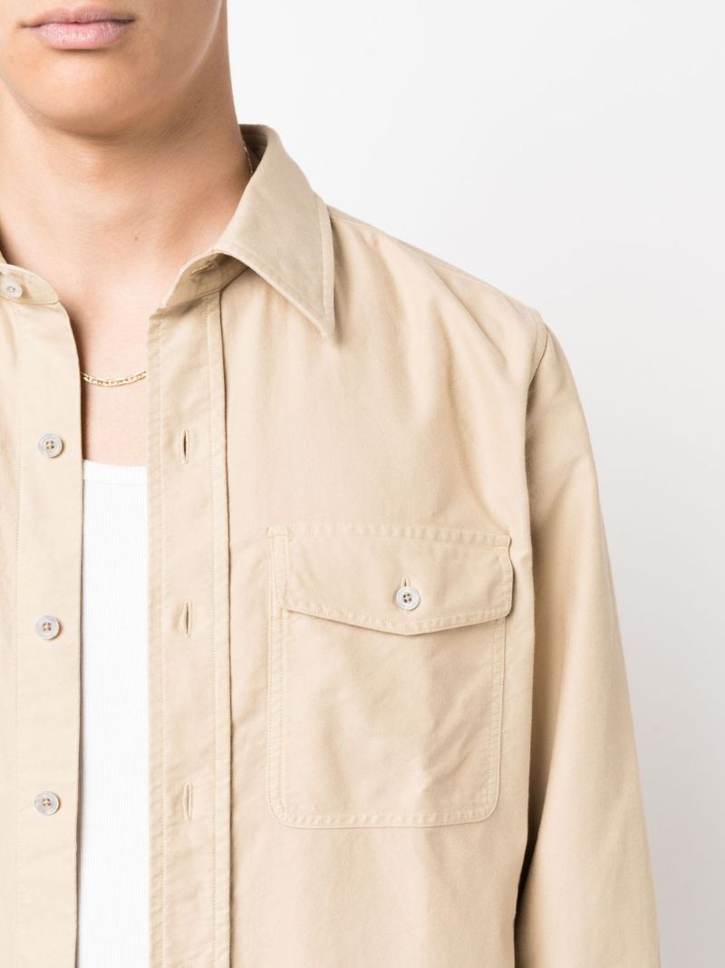 Neutral Long Sleeve Cotton Shirt