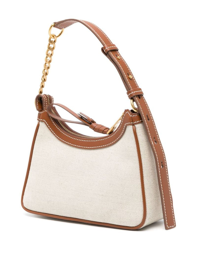 Neutral B-army Canvas Shoulder Bag