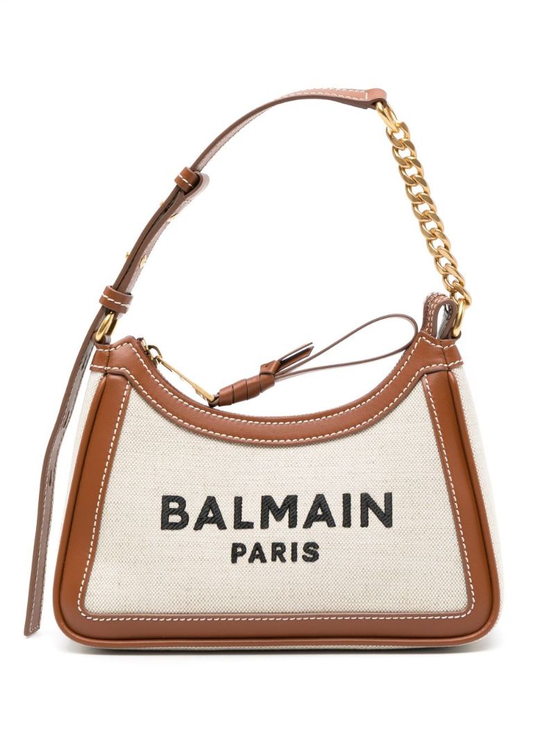 Neutral B-army Canvas Shoulder Bag