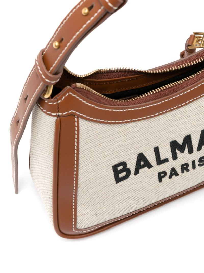 Neutral B-army Canvas Shoulder Bag