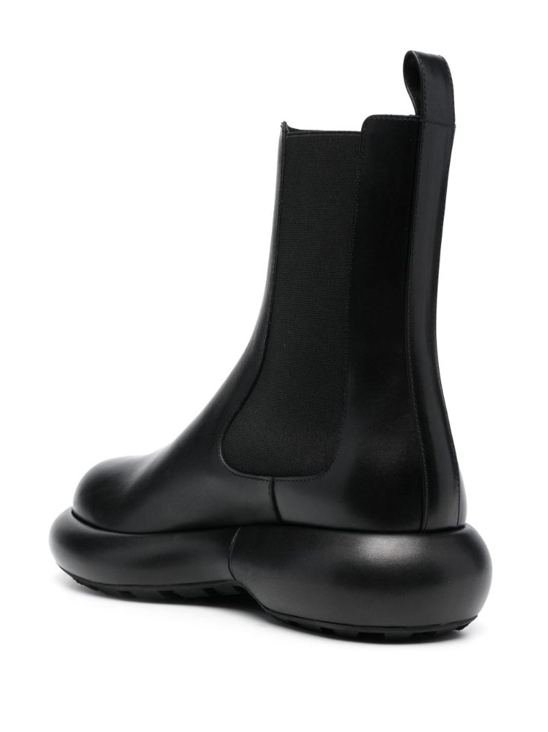 Black Leather Ankle Boots