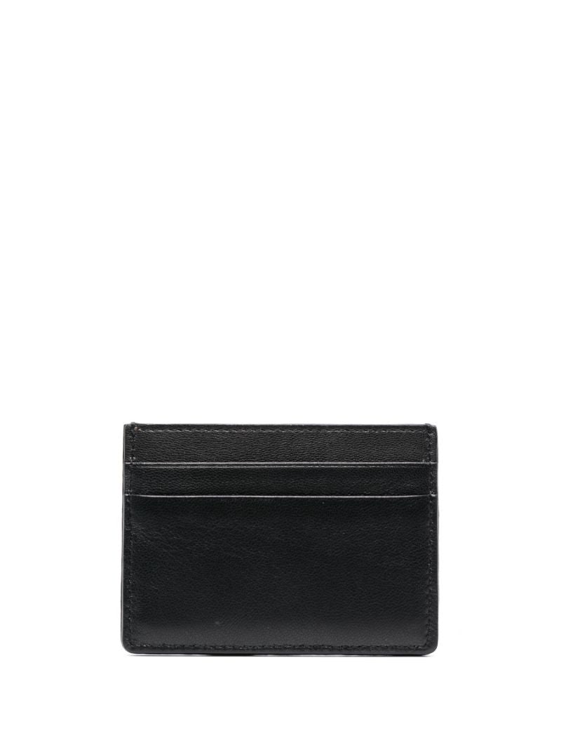 Black Toile Iconographe Leather Card Holder