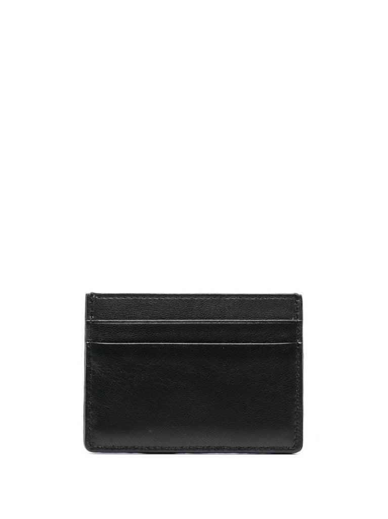 Black Toile Iconographe Leather Card Holder