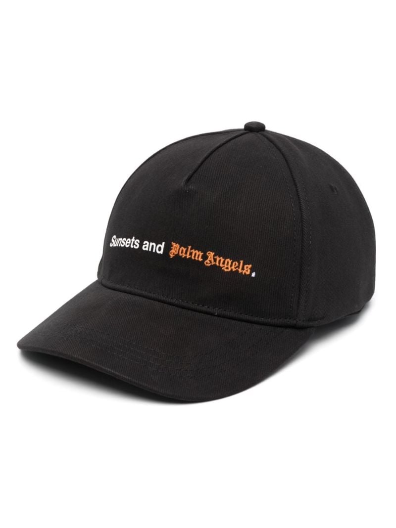 Black Logo-embroidered Cotton Baseball Cap