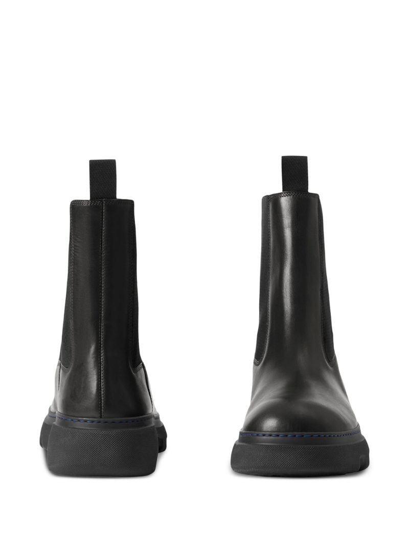 Black Leather Chelsea Boots