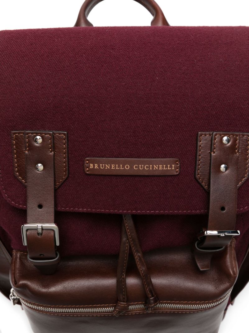 Purple City Leather Backpack