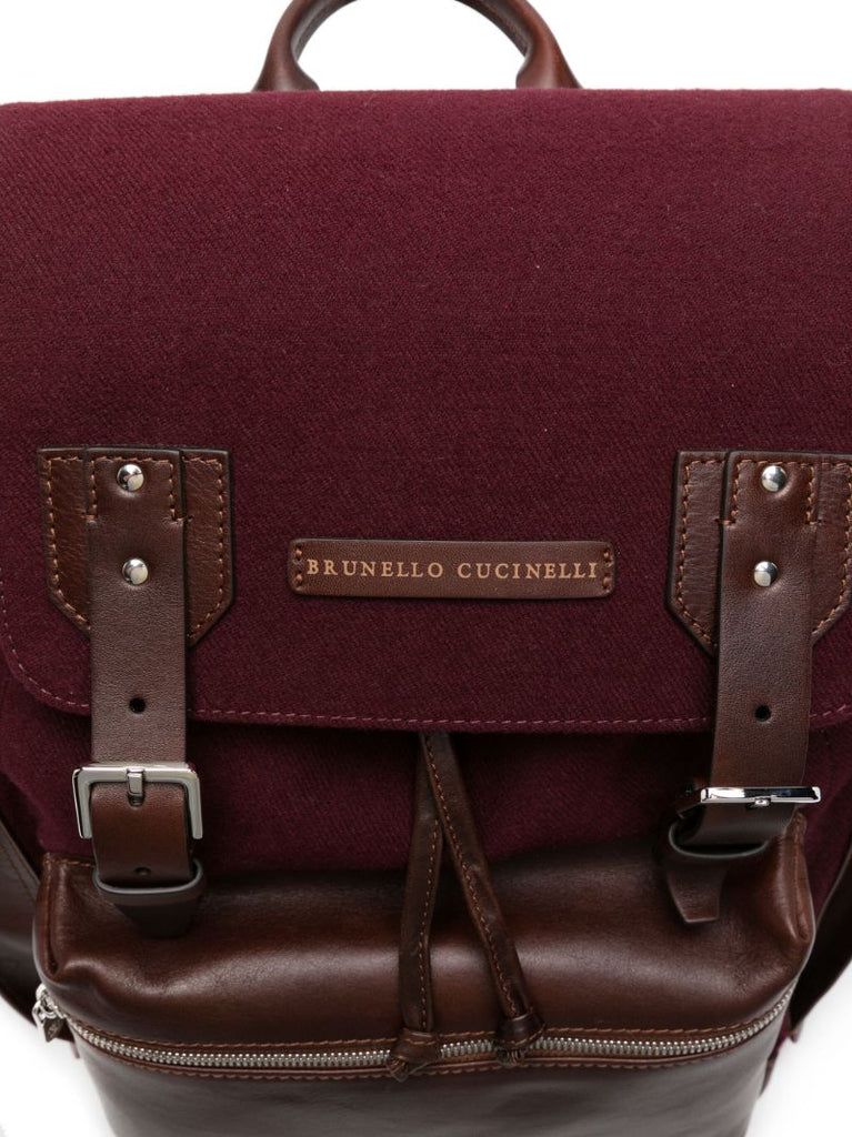 Purple City Leather Backpack