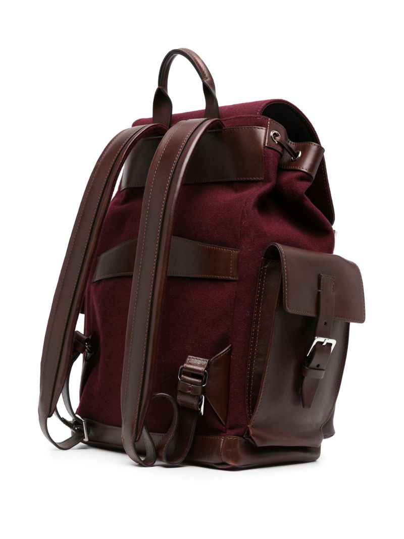 Purple City Leather Backpack