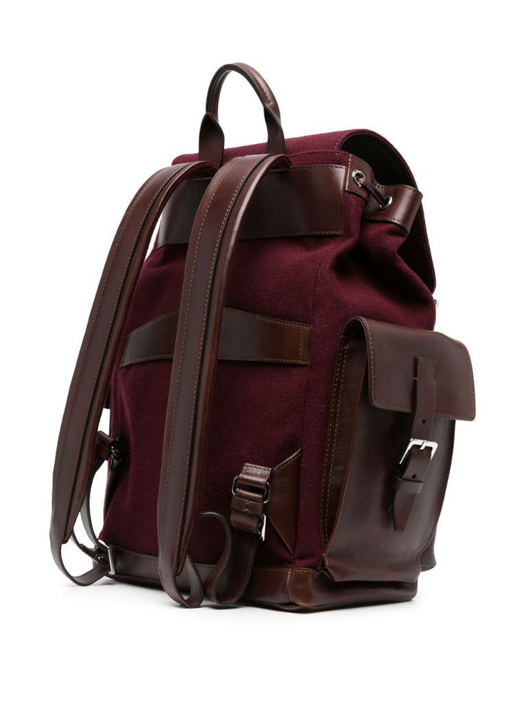 Purple City Leather Backpack
