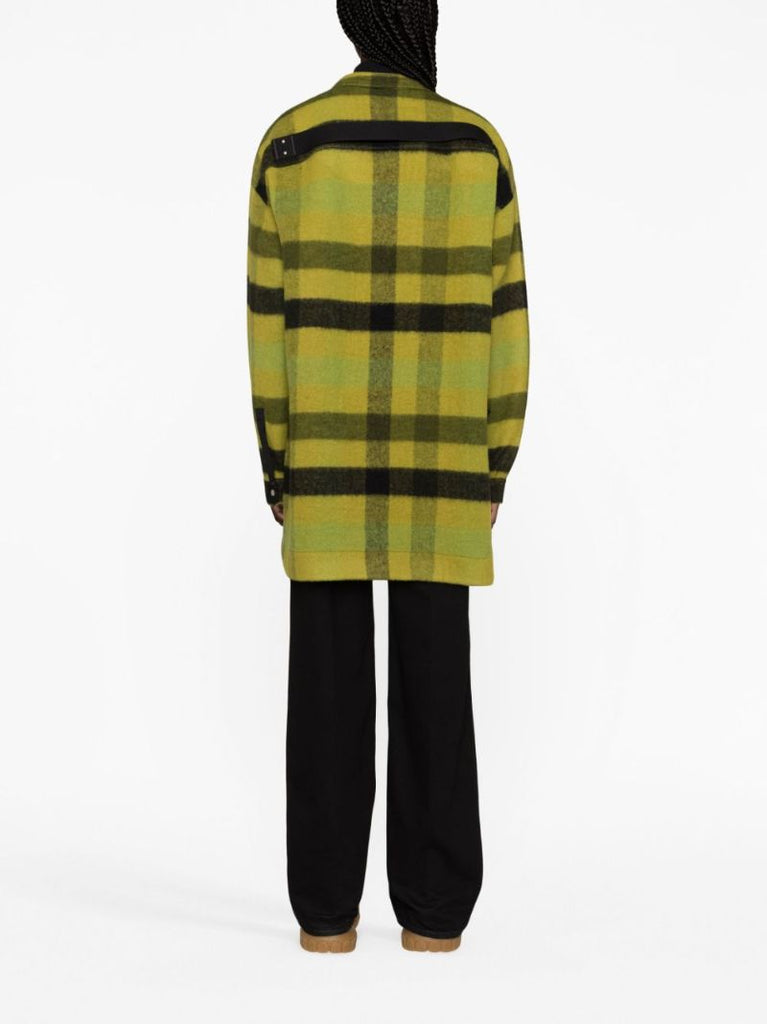 Green Check Wool Shirt Jacket