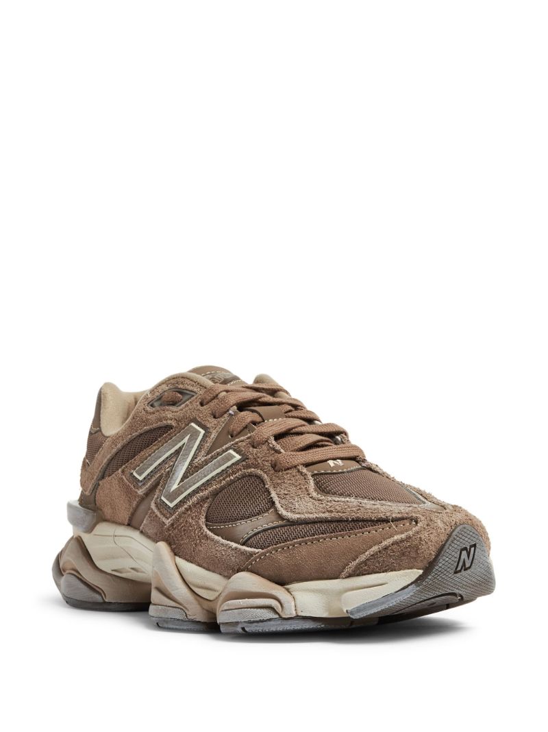 Brown 9060 Panelled Sneakers