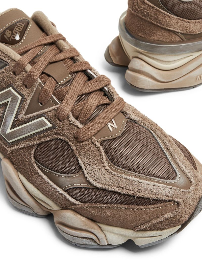 Brown 9060 Panelled Sneakers