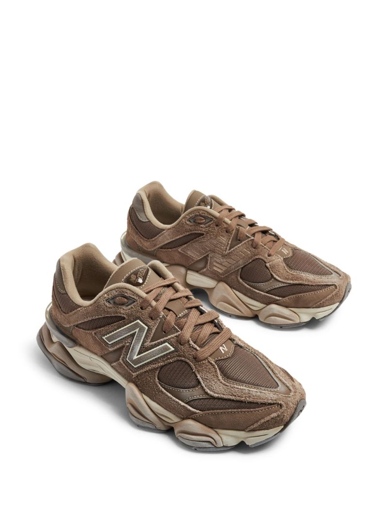 Brown 9060 Panelled Sneakers