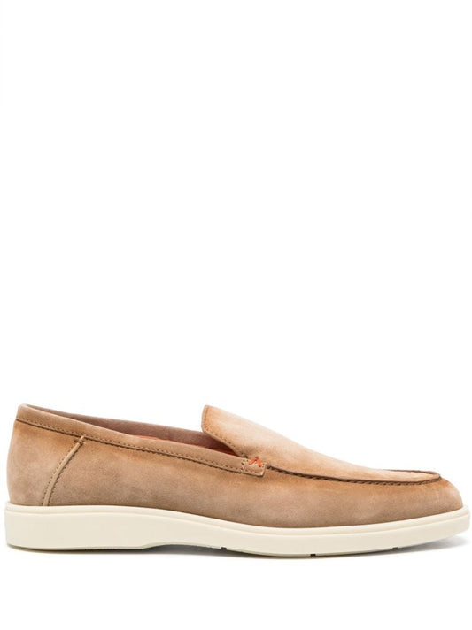 Neutral Suede Loafers