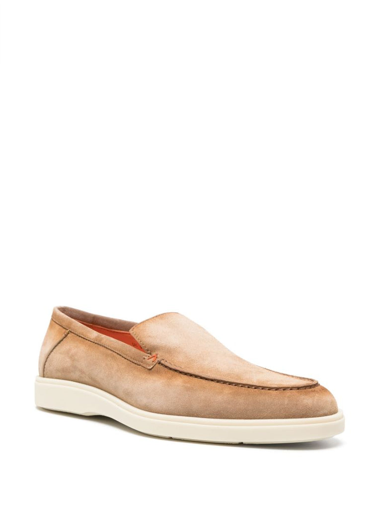 Neutral Suede Loafers
