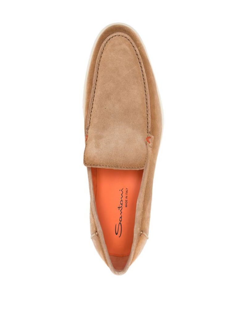 Neutral Suede Loafers