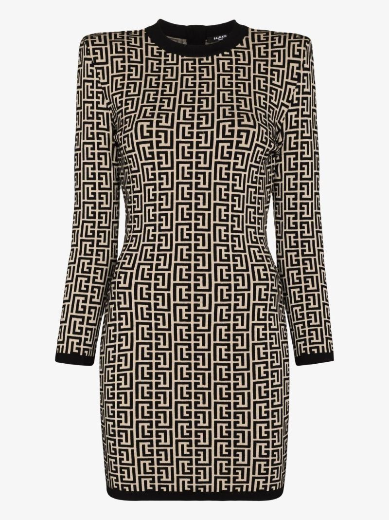 Jacquard-woven Monogram Dress