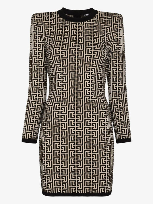 Jacquard-woven Monogram Dress