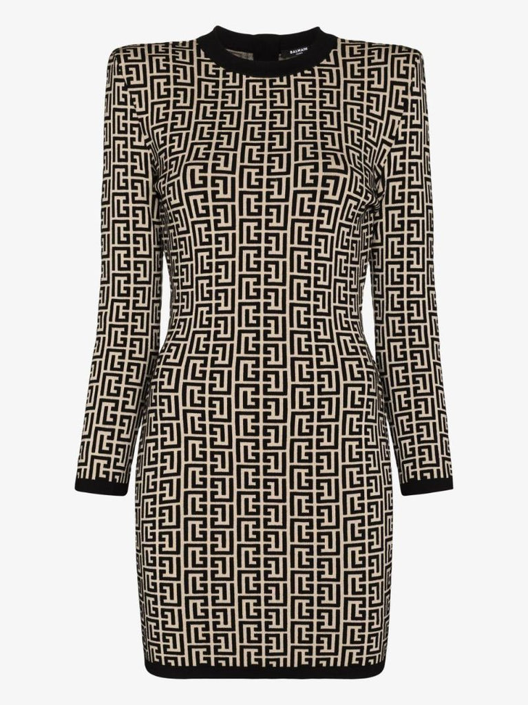 Jacquard-woven Monogram Dress