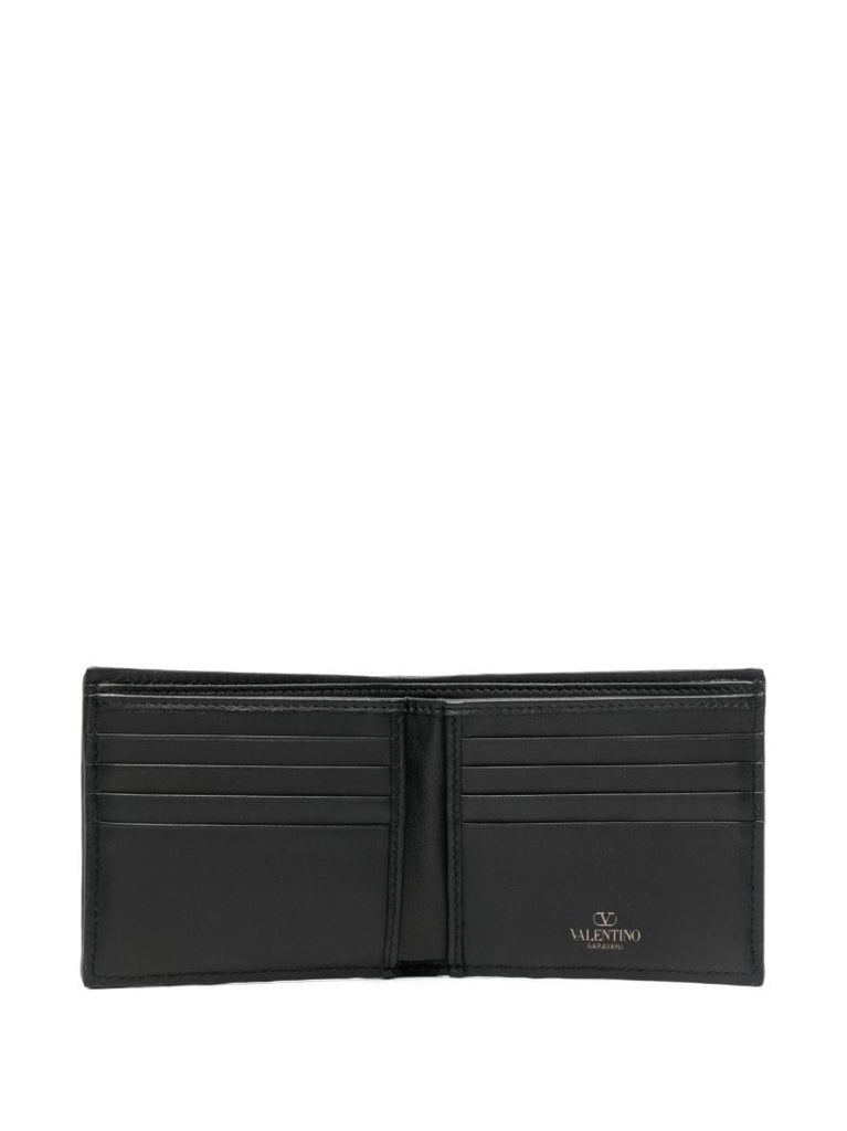 Black Toile Iconographe Leather Bi-fold Wallet