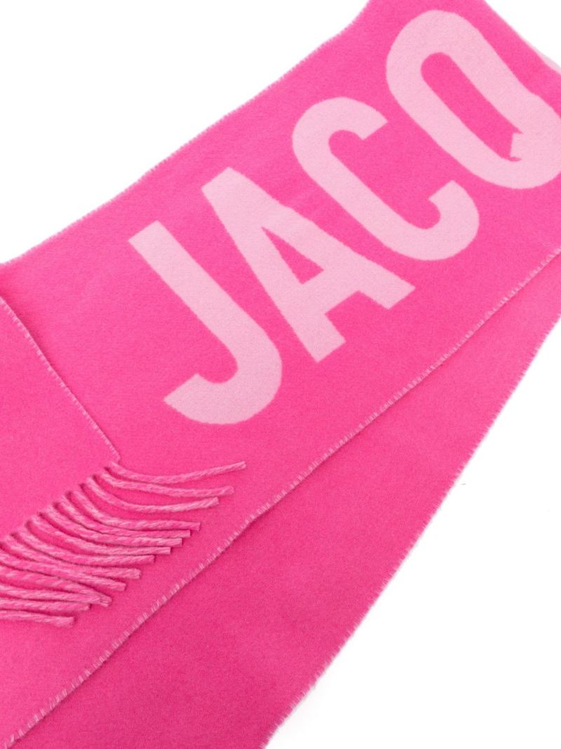 Pink L'Ã_x0083_Â©charpe Jacquemus Wool Scarf