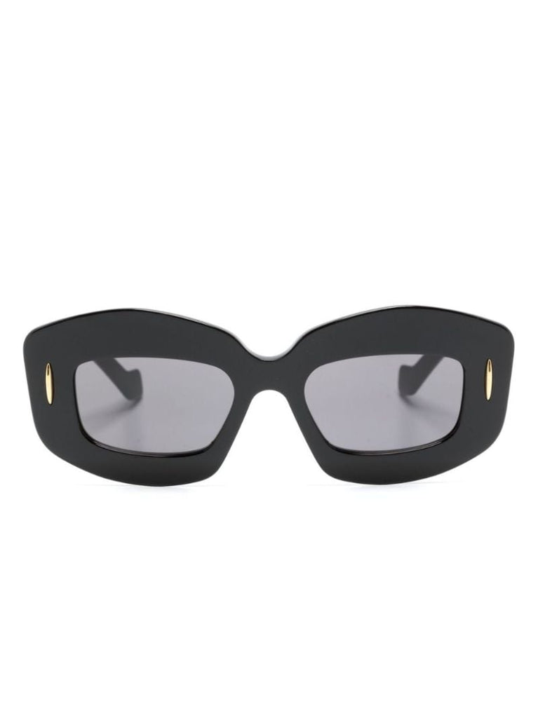 Black Screen Geometric-frame Sunglasses
