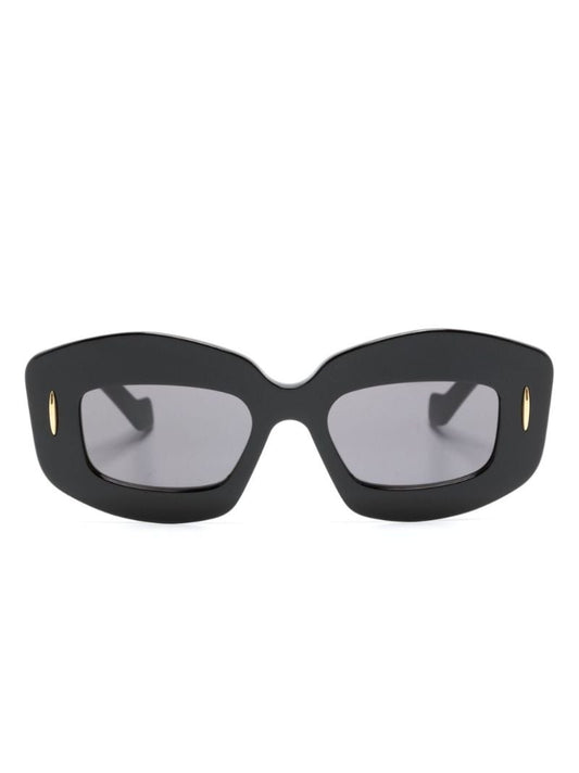 Black Screen Geometric-frame Sunglasses