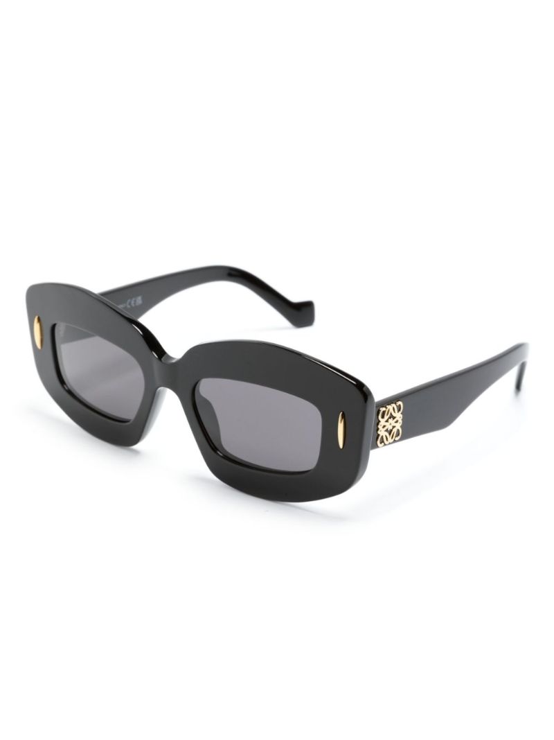 Black Screen Geometric-frame Sunglasses