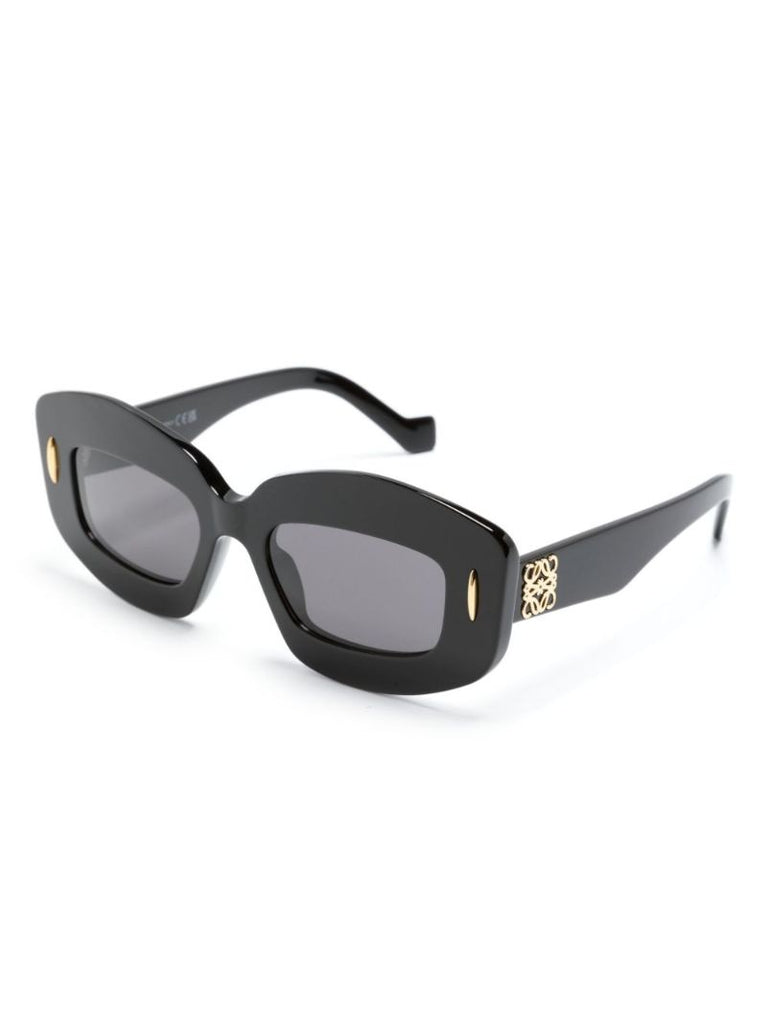 Black Screen Geometric-frame Sunglasses