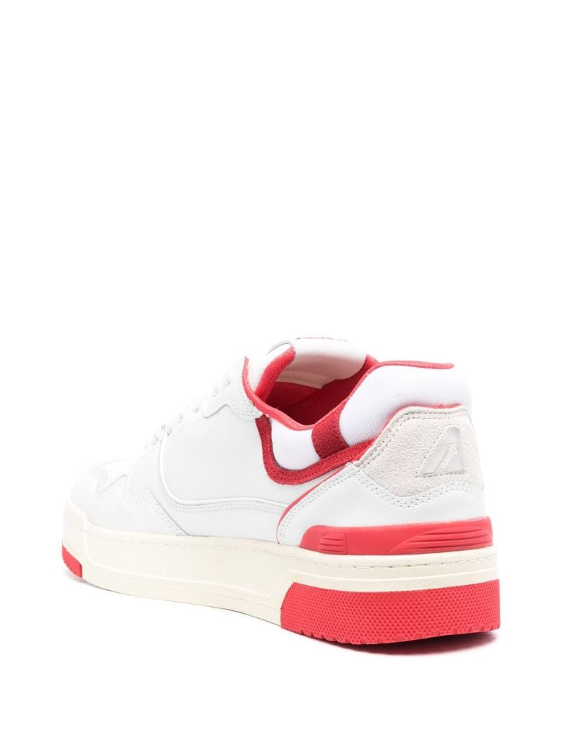 White Medalist Leather Sneakers