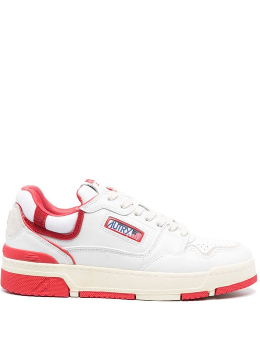 White Medalist Leather Sneakers