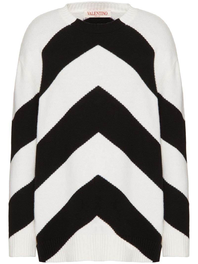 Black and White Chevron Sweatshirt