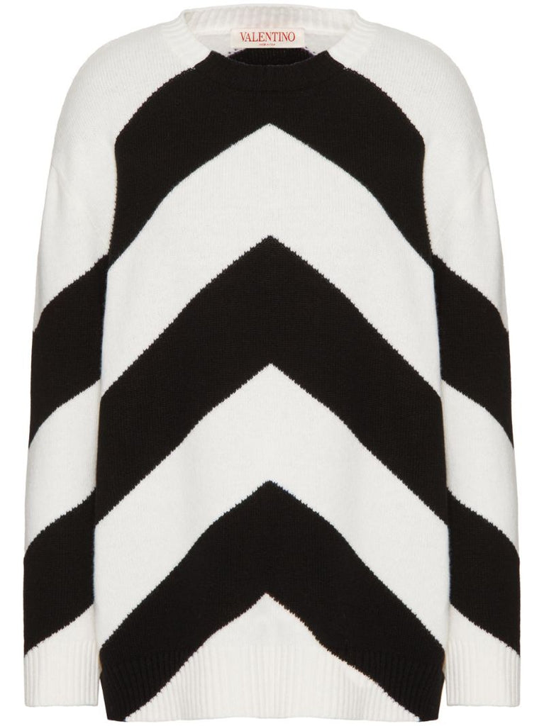 Black and White Chevron Sweatshirt