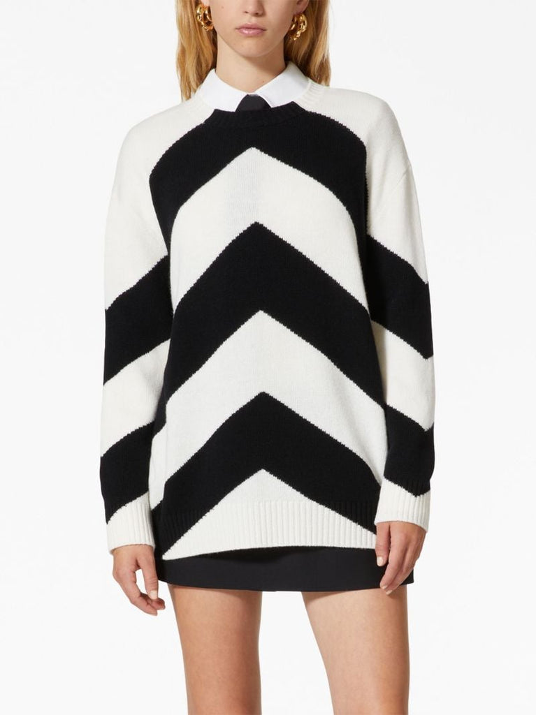 Black and White Chevron Sweatshirt