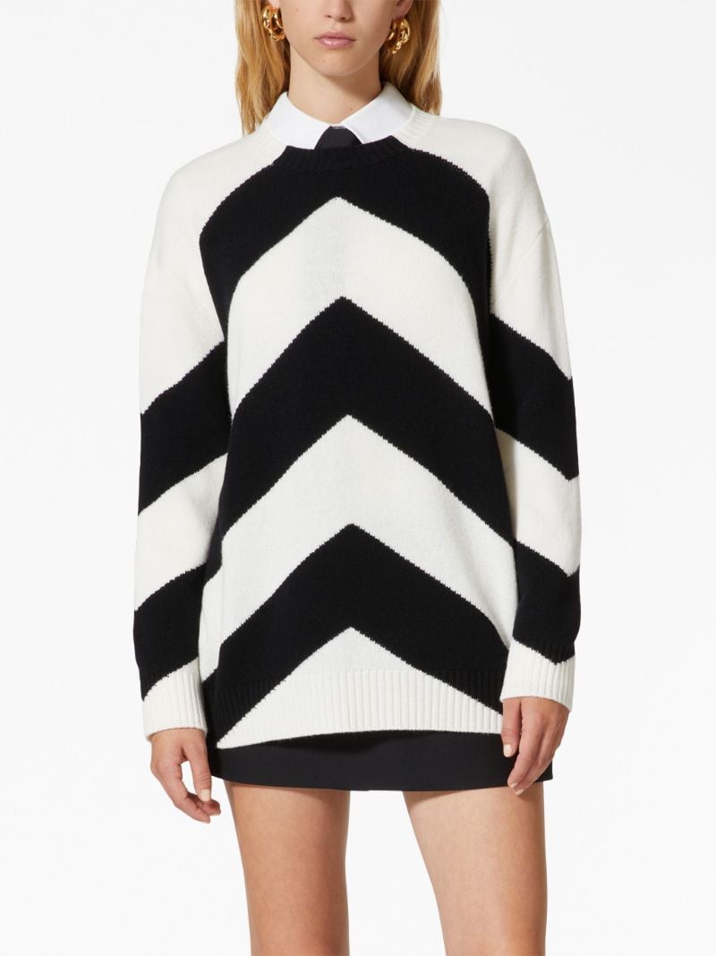 Black and White Chevron Sweatshirt