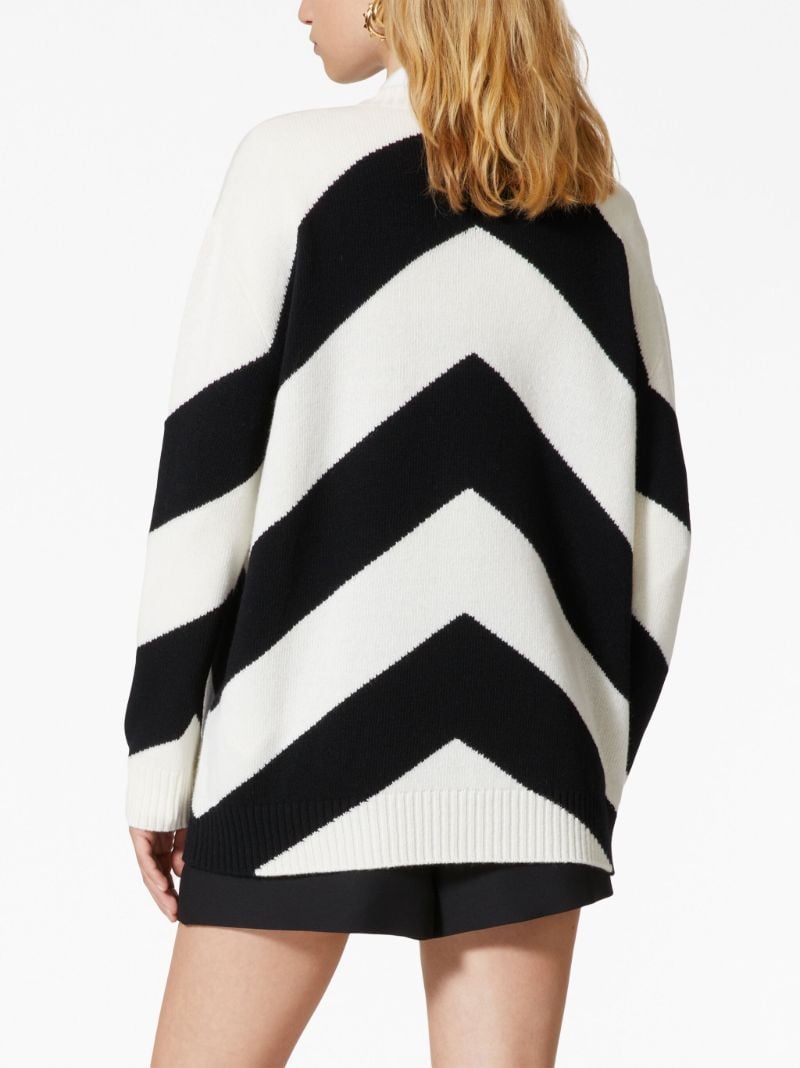 Black and White Chevron Sweatshirt