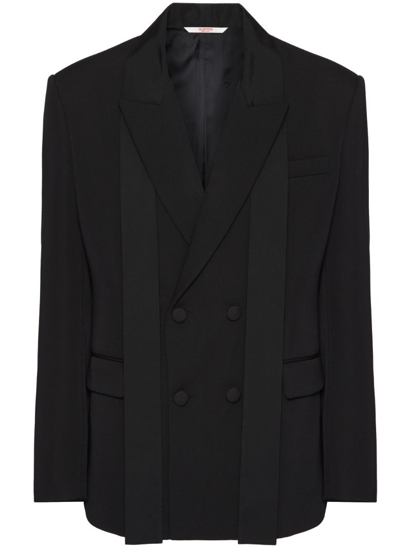 Black Double-breasted Blazer