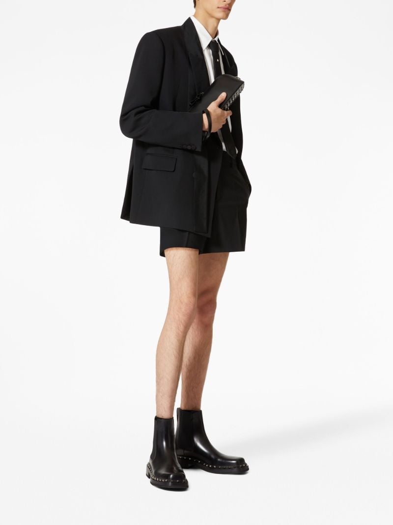 Black Double-breasted Blazer