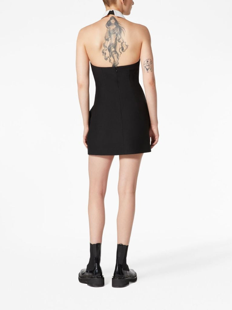 Black Halterneck Mini Dress