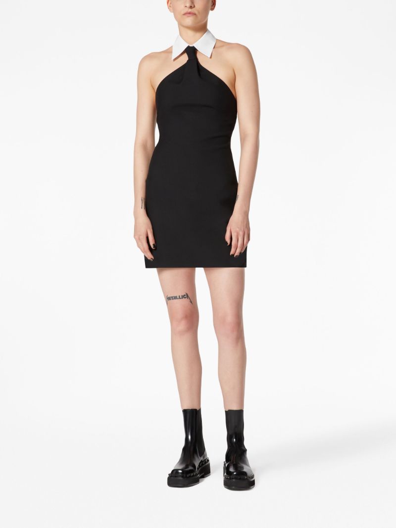 Black Halterneck Mini Dress