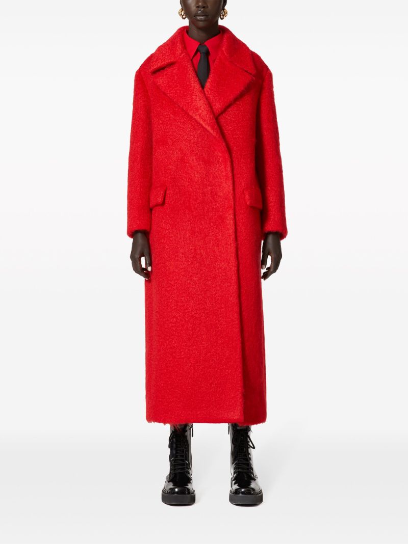 Red Double-breasted Coat