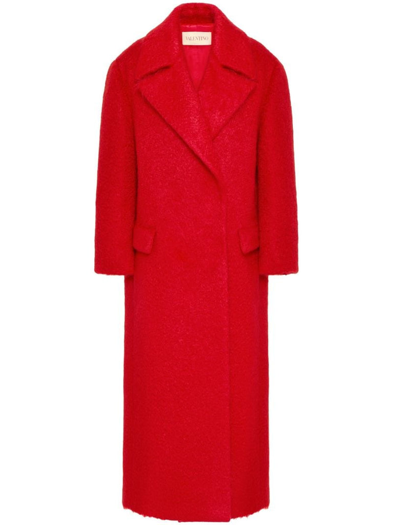 Red Double-breasted Coat