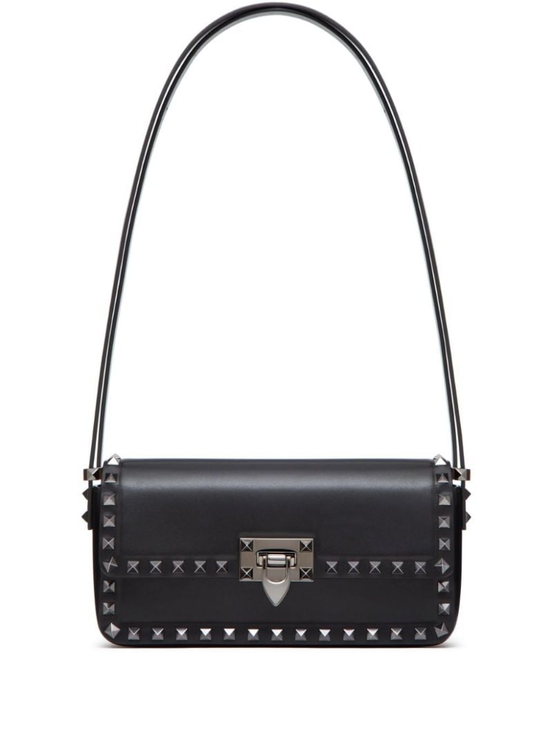Black Rockstud23 E/w Leather Shoulder Bag