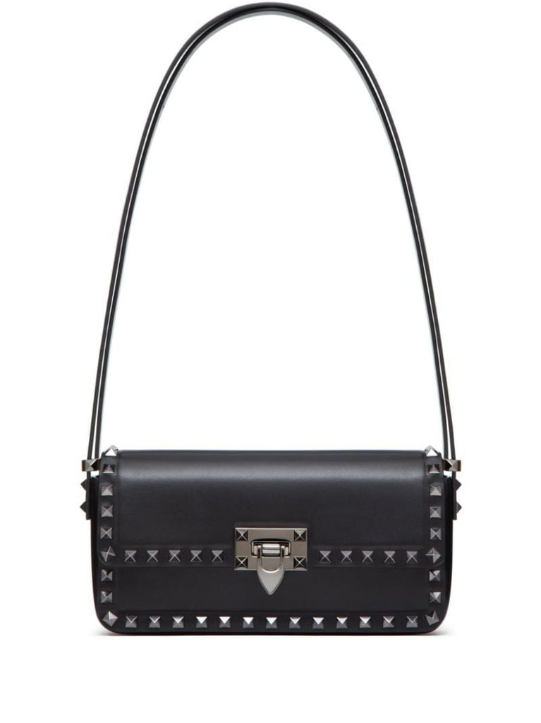 Black Rockstud23 E/w Leather Shoulder Bag