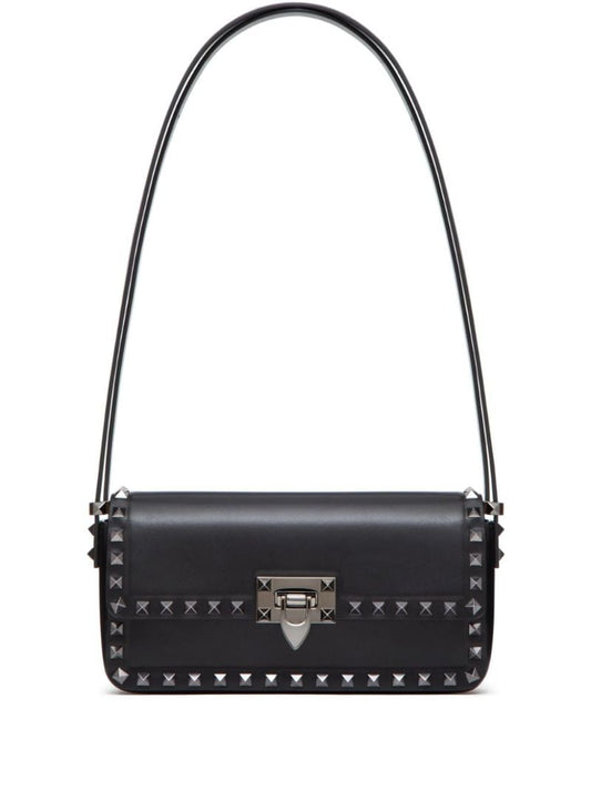 Black Rockstud23 E/w Leather Shoulder Bag