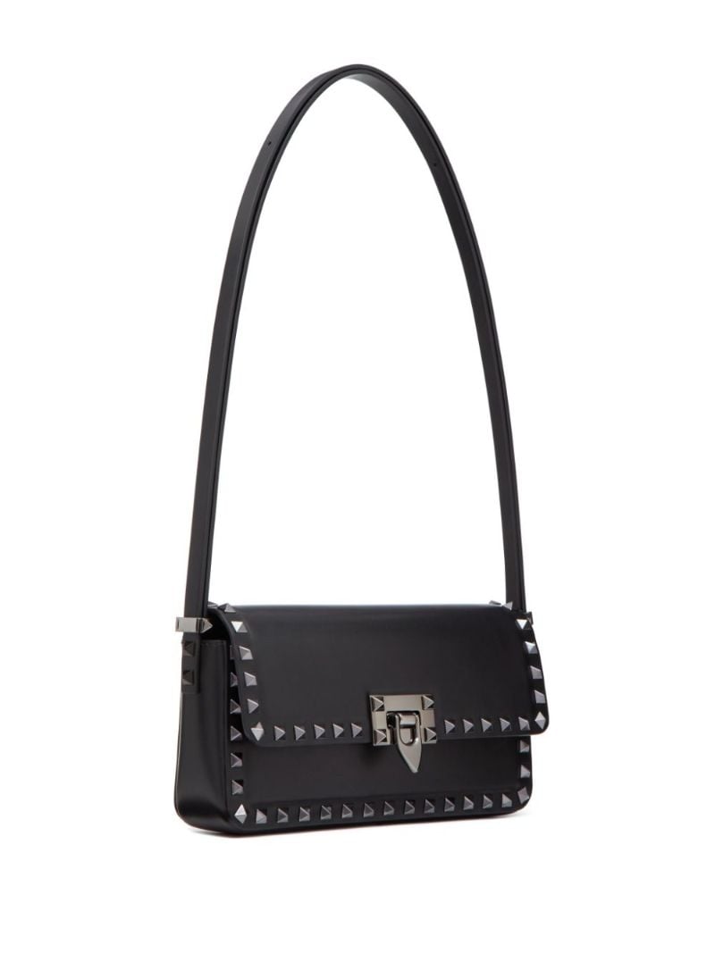 Black Rockstud23 E/w Leather Shoulder Bag