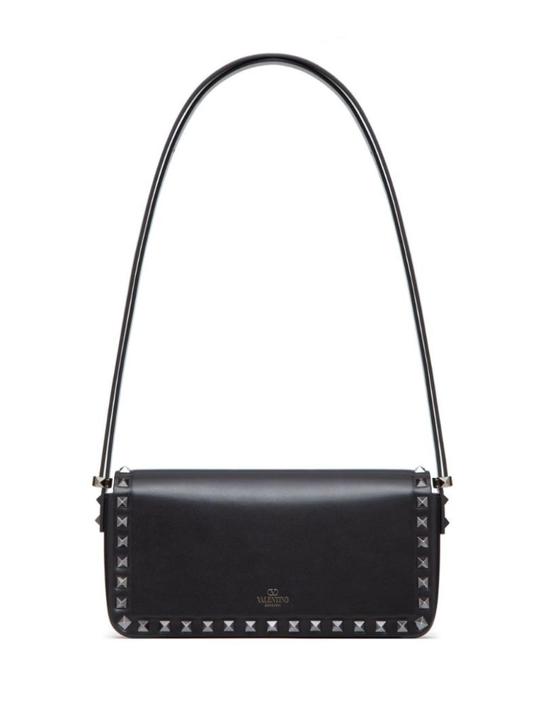 Black Rockstud23 E/w Leather Shoulder Bag