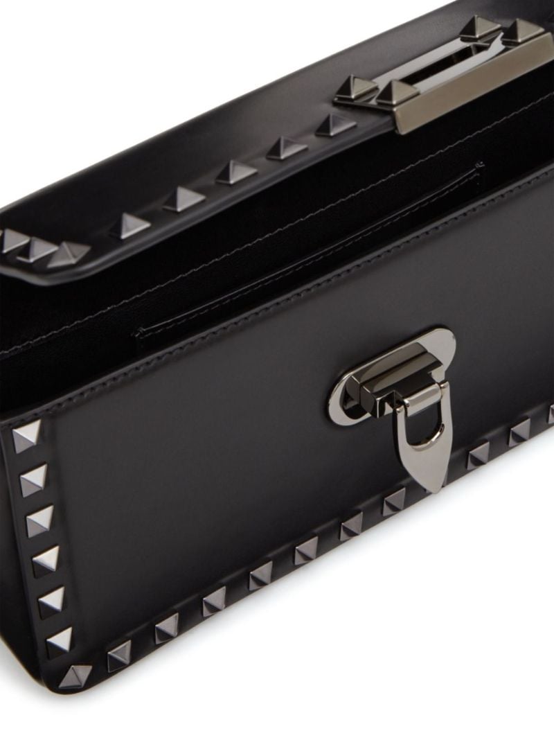 Black Rockstud23 E/w Leather Shoulder Bag