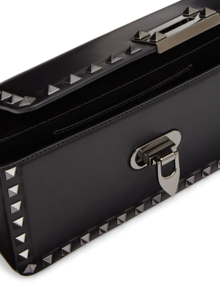 Black Rockstud23 E/w Leather Shoulder Bag