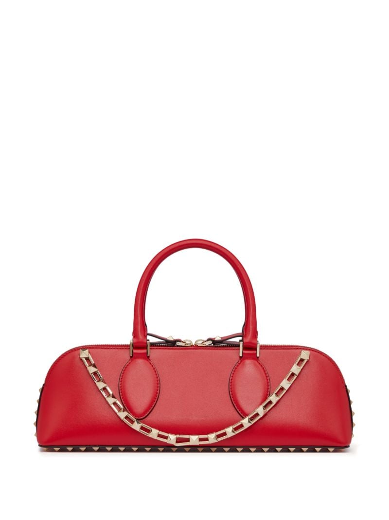 Red Rockstud East-west Tote Bag